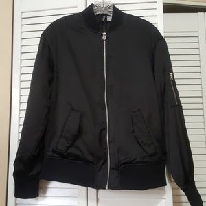 H&M Divided Black Bomber Jacket